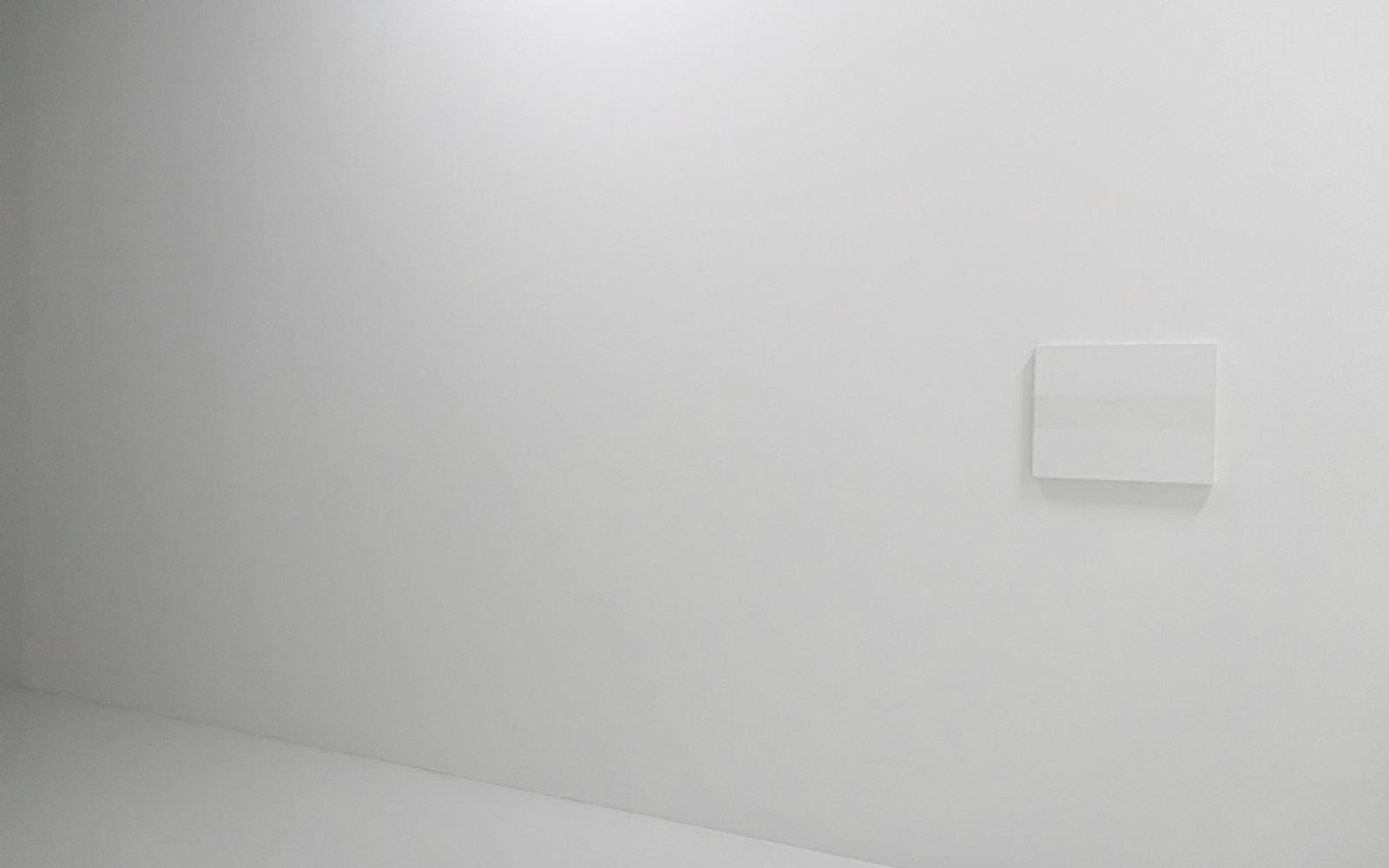 Beispielbild: fertiger flacher Lichtschalter an einer weißen Wand